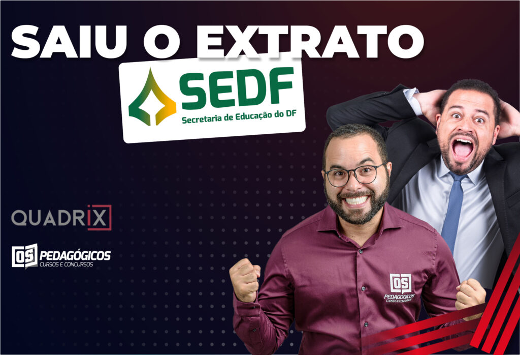 Saiu o extrato SEDF